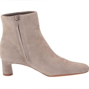 NEW Vince 7.5 Women's Hilda Booties 7 1/2 Boots Light Woodsmoke Grey Suede Heel
